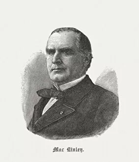William McKinley (1843-1901), 25th president of the USA, published 1898