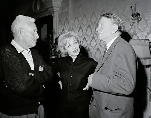 William O Prints: William O. Douglas Talking with Spencer Tracy and Marlene Dietrich