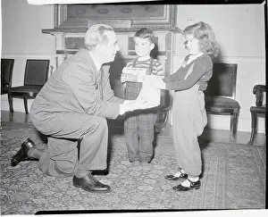 William O'Dwyer at Food Drive