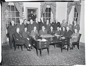 William Odwyer Prints: William O'Dwyer with UNO Delegation
