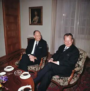 William Pierce Rogers Prints: William P. Rogers and Willy Brandt Together