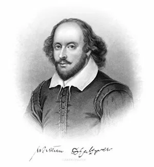Images Dated 6th October 2014: William Shakespeare Engraving