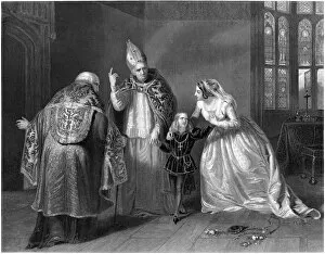 William Shakespeare: Queen Elizabeth, Duke of York (Richard III) (illustration)