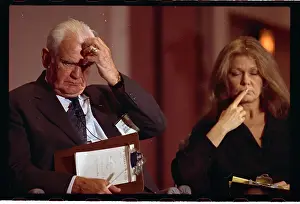 Westmoreland Prints: William Westmoreland and Gloria Steinem Talking at Panel Discussion
