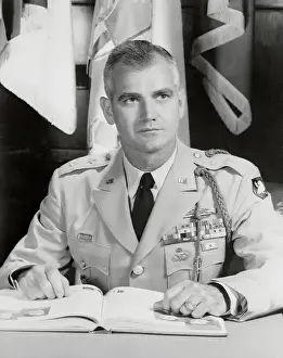 Westmoreland Prints: William Westmoreland Sitting at His Desk