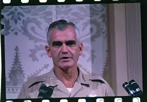 Westmoreland Prints: William Westmoreland Speaking at a Press Conference