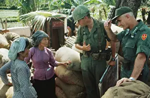 Westmoreland Prints: William Westmoreland Speaking with Vietnamese Women