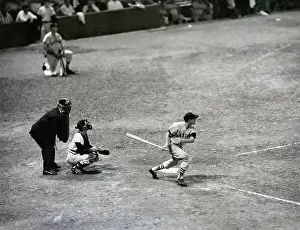 Williams Right After Hitting Baseball