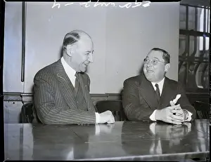 Court Prints: Willie Bioff Seated With His Attorney