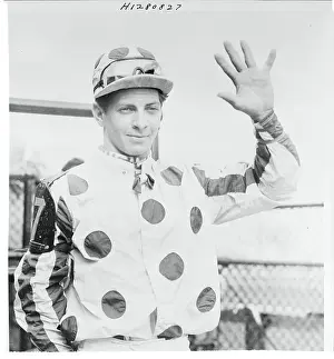 Laurel Prints: Willie Hartrack Holding Up His Hand