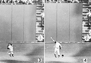 Sequence Prints: Willie Mays in Action During Opening Game