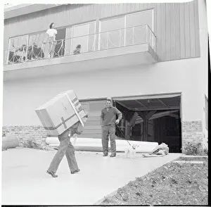 Cardboard Box Prints: Willie Mays Moving Into a New Home