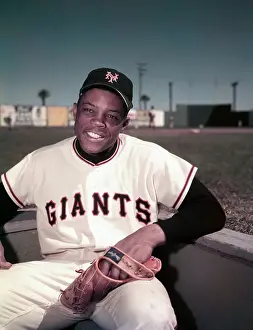 Willie Mays of NY Giants Baseball Team