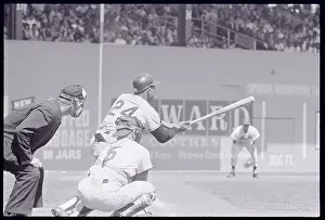 Willie Mays Playing Baseball