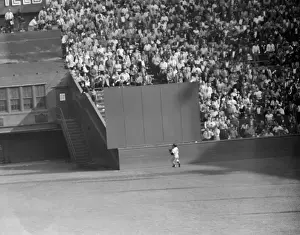 Willie Mays Way out in Field