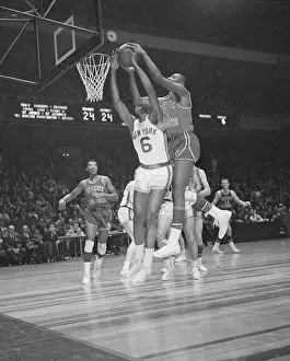 Willie Naulls and Earl Lloyd at the Basket