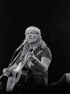 San Bernardino Prints: Willie Nelson Performing