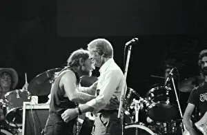 Columbia Prints: Willie Nelson Singing With President Jimmy Carter