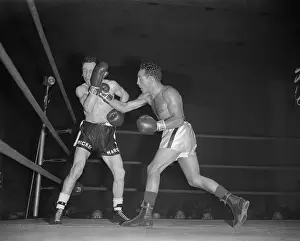 Willie Pep and Andy Arel Boxing