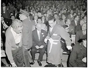 Boxing Through the Ages: A Stunning Visual Journal: Willie Pep Arriving At Ringside For Bout