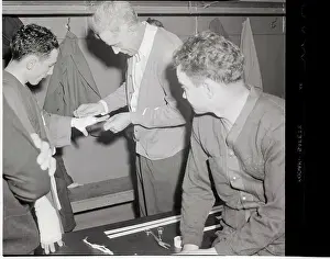Boxing Through the Ages: A Stunning Visual Journal: Willie Pep Has Hands Taped In Dressing R