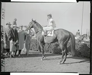 Willie Shoemaker on Gallant Man in Winner's Circle
