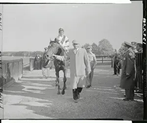 Elmont Prints: Willie Shoemaker on Gallant Man in Winner's Circle