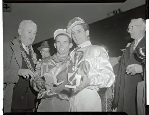 Bowie Prints: Willie Shoemaker Posing with Joe Culmone