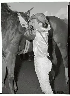 Willie Shoemaker Preparing for Race