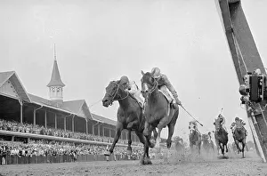 Willie Shoemaker Racing Bill Hartack in Kentucky Derby