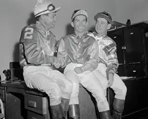 Willie Shoemaker with Ralph Neves and Johnny Longden