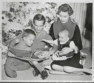 Willie Shoemaker Reading Christmas Tale to Children