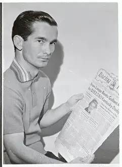 Mistakes Prints: Willie Shoemaker Reading Headline About His Mistake
