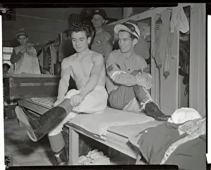 Bowie Prints: Willie Shoemaker Watching Joe Culmone Pulling on Boots