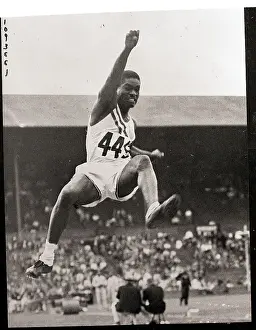 Wembley Prints: Willie Steele Broad Jumping