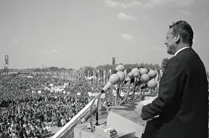 Reichstag Prints: Willy Brandt Addressing Rally