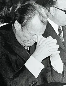 Willy Brandt Appearing Exhausted
