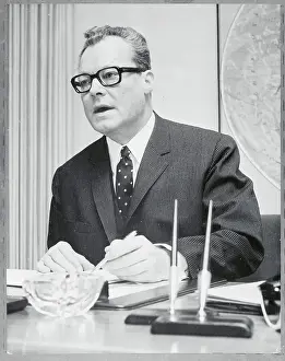 Willy Brandt at His Desk