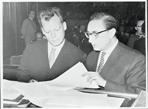 Willy Brandt with Franz Amrehn