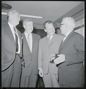 Aiken Prints: Willy Brandt Meeting with Senators