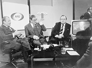 Willy Brandt and Others at TV Interview
