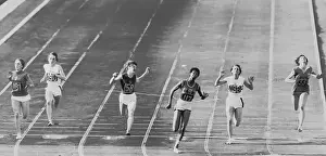 Wilma Rudolph Breasts The Tape To Win