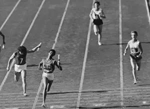 Wilma Rudolph Running Anchor of Race