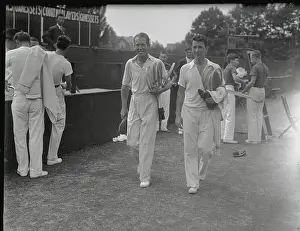 Wilmer Allison and John Van Ryn Walking