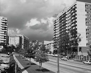 Huty37440 Prints: Wilshire Boulevard, Westwood, Los Angeles
