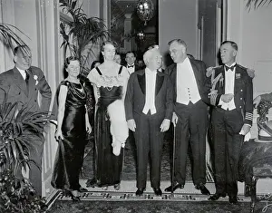 Marietta Garner Prints: Wilson Brown Posing With Dignitaries at Franklin Roosevelt Dinner Party