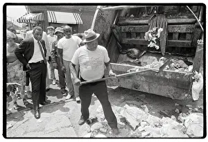 Garbage Prints: Wilson Goode Watches Worker Shovel Trash
