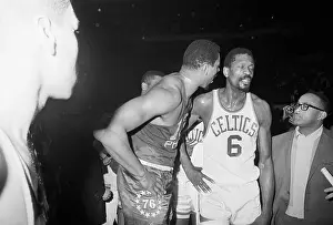 Wilt Chamberlain Arguing with Bill Russell