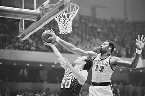 Wilt Chamberlain Blocking Shot