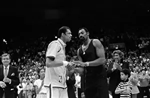 Scoring Prints: Wilt Chamberlain Congratulates Abdul-Jabbar